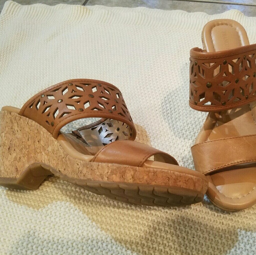 COPY - Franco Fortini wedge heels NWOT